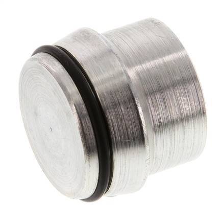 28L Verzinkt Stalen Plug voor Snijring Koppeling 160 Bar DIN 2353 [2 Stuks]