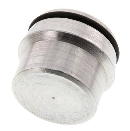 28L Verzinkt Stalen Plug voor Snijring Koppeling 160 Bar DIN 2353 [2 Stuks]