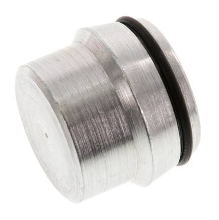 28L Verzinkt Stalen Plug voor Snijring Koppeling 160 Bar DIN 2353 [2 Stuks]