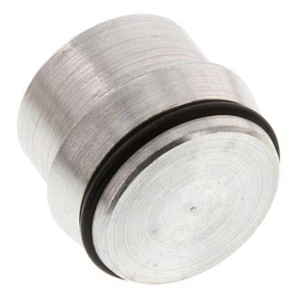 28L Verzinkt Stalen Plug voor Snijring Koppeling 160 Bar DIN 2353 [2 Stuks]