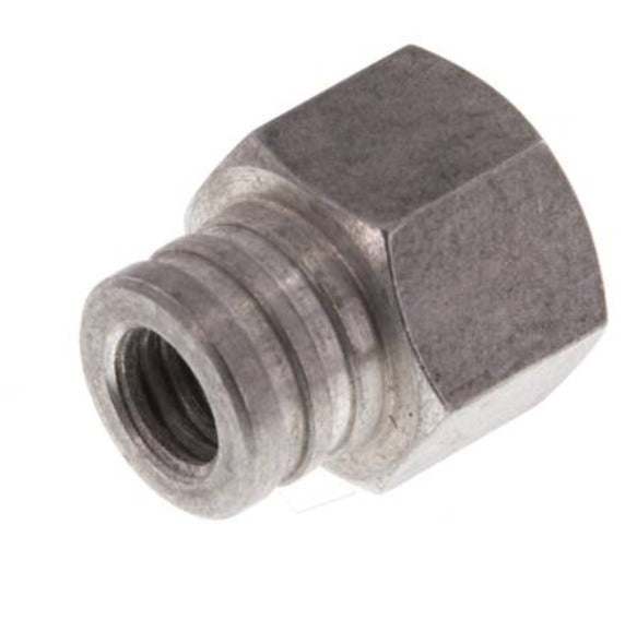 G 1/4'' Female Aluminum Vacuum Zuignap Fitting DN 6.5 SW 17 [2 Stuks]