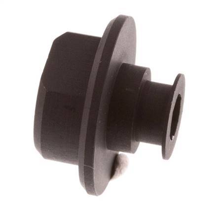 G 1/8'' Female Aluminum Vacuum Zuignap Fitting DN 5.2 SW 5