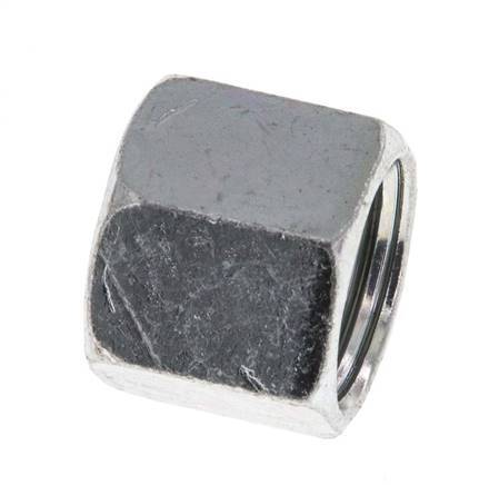 UNF 9/16''-18 Zinc plated Steel End cap ORFS 630 Bar