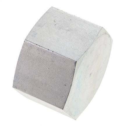 1 1/4'' NPT Verzinkt Stalen Plug met Buitenzeskant 80 Bar