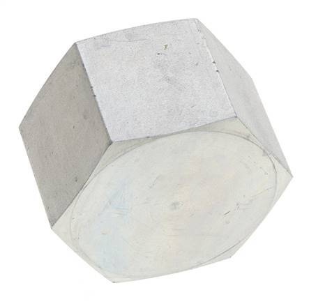 1 1/4'' NPT Verzinkt Stalen Plug met Buitenzeskant 80 Bar