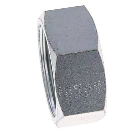 UN 2''-12 Zinc plated Steel End cap ORFS 250 Bar