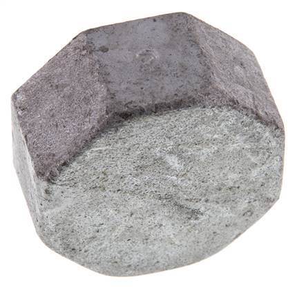 Rp 2'' Zinc plated Cast iron End cap 25 Bar