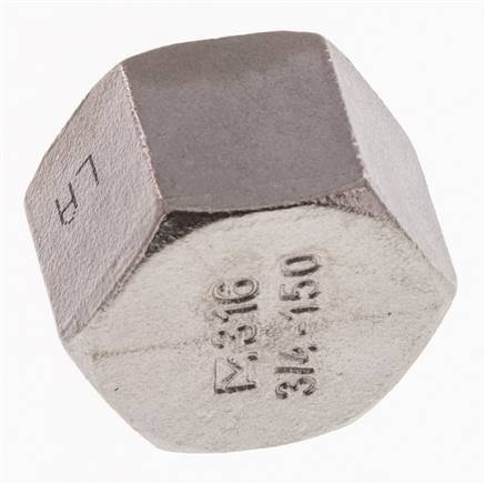 3/4'' NPT RVS Afsluitkap 16 Bar