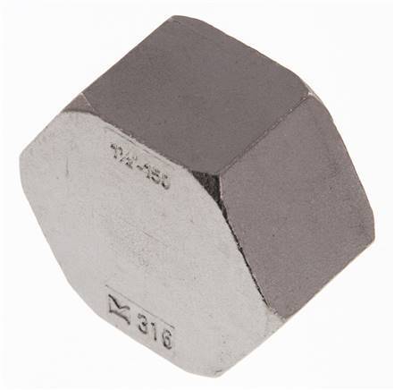 1 1/2'' NPT RVS Afsluitkap 16 Bar