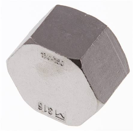 Rp 1 1/4'' RVS Afsluitkap 16 Bar