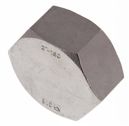 Rp 2'' RVS Afsluitkap 16 Bar