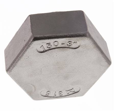 Rp 3'' RVS Afsluitkap 16 Bar