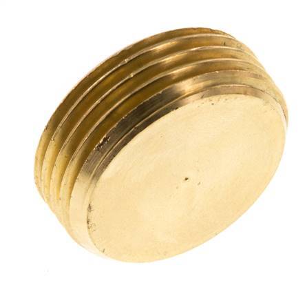 1'' Messing Plug met Binnenzeskant zonder kraag 16 Bar