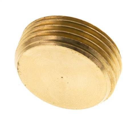 1'' Messing Plug met Binnenzeskant zonder kraag 16 Bar