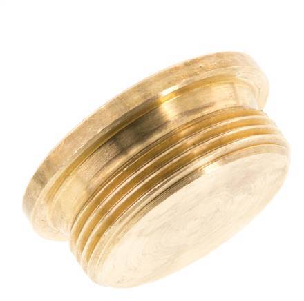 G 1 1/2'' Messing Plug met Binnenzeskant 16 Bar