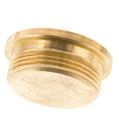 G 1 1/2'' Messing Plug met Binnenzeskant 16 Bar