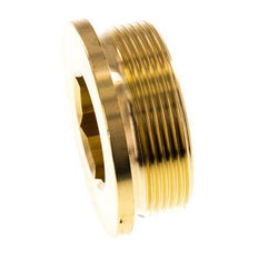 G 2'' Messing Plug met Binnenzeskant 16 Bar