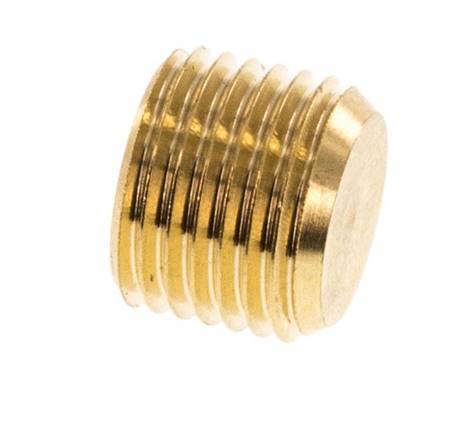 M10x1 Brass Closing plug with Inner Hex without collar 16 Bar [10 Pieces]