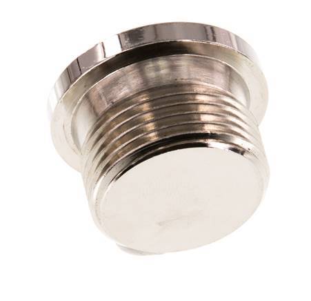G 3/4'' Vernikkeld Messing Plug met Binnenzeskant 16 Bar