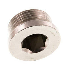 G 1'' Vernikkeld Messing Plug met Binnenzeskant 16 Bar