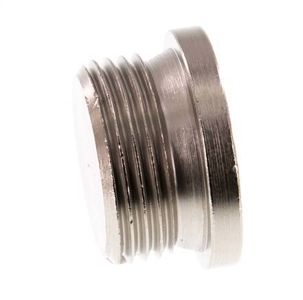 G 1'' Vernikkeld Messing Plug met Binnenzeskant 16 Bar