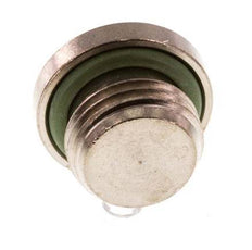 G 1/4'' Nickel plated Brass Closing plug with Inner Hex and FKM Seal 16 Bar [5 Pieces]
