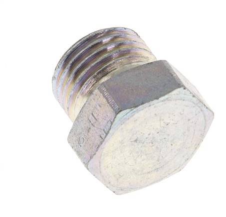 UNF 9/16''-18 Zinc plated Steel Closing Plug ORFS 630 Bar [2 Pieces]