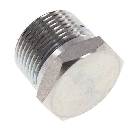 1'' NPT Buitendraad Verzinkt Stalen Plug met Buitenzeskant 140 Bar