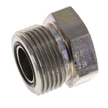 UN 1-3/16''-12 Verzinkt Stalen Plug ORFS 400 Bar