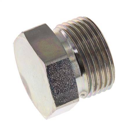 UN 1-3/16''-12 Verzinkt Stalen Plug ORFS 400 Bar