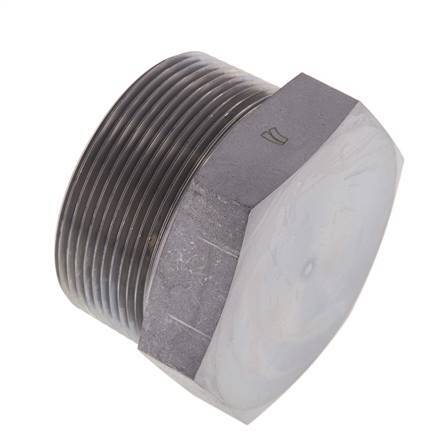 2'' NPT Buitendraad Verzinkt Stalen Plug met Buitenzeskant 70 Bar