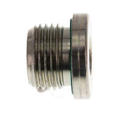 G 1/2'' Buitendraad Verzinkt Stalen Plug met binnenzeskant en FKM Afdichting 400 Bar [2 Stuks]