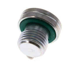 G 1/8'' Buitendraad Verzinkt Stalen Plug met binnenzeskant en FKM Afdichting 400 Bar [5 Stuks]