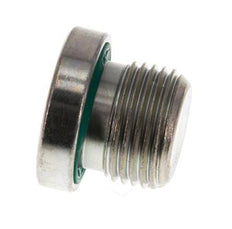 G 3/8'' Buitendraad Verzinkt Stalen Plug met binnenzeskant en FKM Afdichting 400 Bar [2 Stuks]