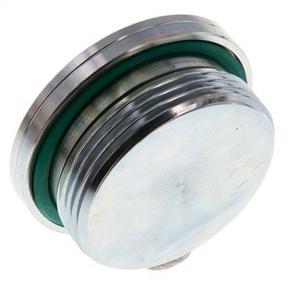 G 1 1/2'' Buitendraad Verzinkt Stalen Plug met Binnenzeskant en FKM Afdichting 250 Bar