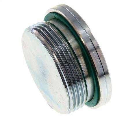 G 1 1/2'' Buitendraad Verzinkt Stalen Plug met Binnenzeskant en FKM Afdichting 250 Bar