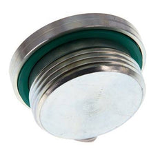 G 1 1/4'' Buitendraad Verzinkt Stalen Plug met Binnenzeskant en FKM Afdichting 250 Bar