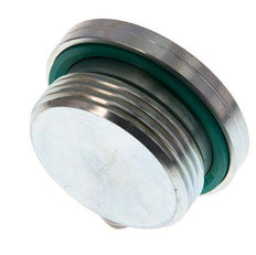 G 1 1/4'' Buitendraad Verzinkt Stalen Plug met Binnenzeskant en FKM Afdichting 250 Bar