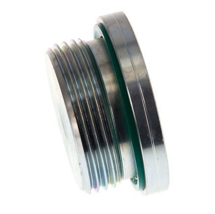 G 1 1/4'' Buitendraad Verzinkt Stalen Plug met Binnenzeskant en FKM Afdichting 250 Bar