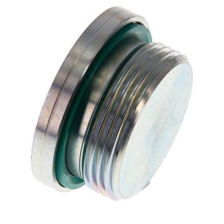 G 1 1/4'' Buitendraad Verzinkt Stalen Plug met Binnenzeskant en FKM Afdichting 250 Bar