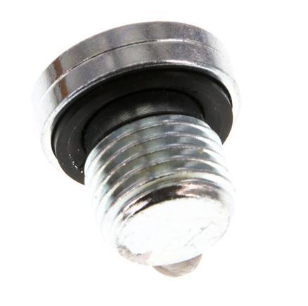 G 1/4'' Buitendraad Verzinkt Stalen Plug met binnenzeskant en NBR Afdichting 400 Bar [5 Stuks]