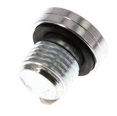 G 1/4'' Buitendraad Verzinkt Stalen Plug met binnenzeskant en NBR Afdichting 400 Bar [5 Stuks]