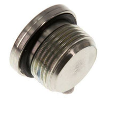 G 3/4'' Buitendraad Verzinkt Stalen Plug met binnenzeskant en NBR Afdichting 400 Bar [2 Stuks]