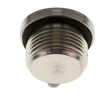 G 3/4'' Buitendraad Verzinkt Stalen Plug met binnenzeskant en NBR Afdichting 400 Bar [2 Stuks]