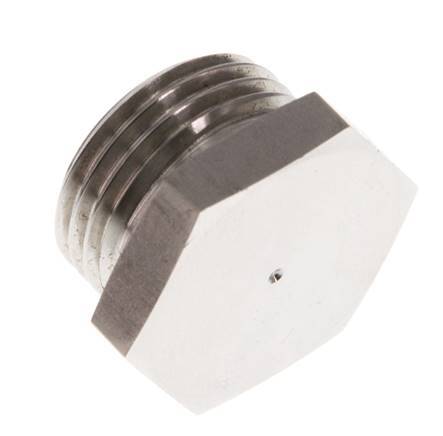 G 1/2'' RVS Plug met Buitenzeskant 40 Bar