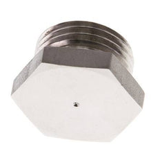 G 1/2'' Stainless steel Closing plug with Outer Hex 40 Bar