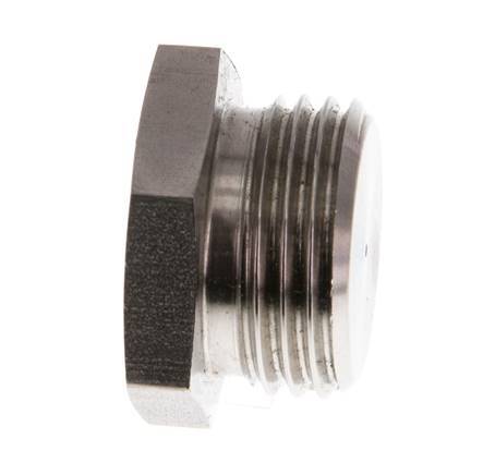 G 1/2'' RVS Plug met Buitenzeskant 40 Bar