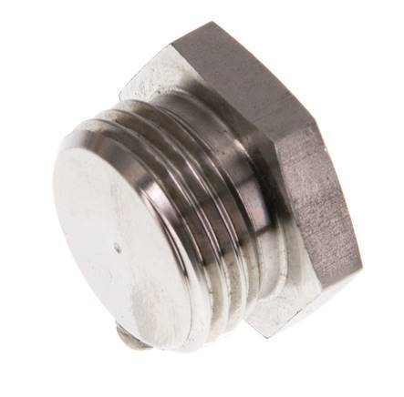 G 1/2'' RVS Plug met Buitenzeskant 40 Bar