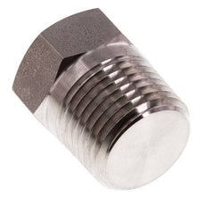 1/2'' NPT Buitendraad RVS Plug met Buitenzeskant 210 Bar