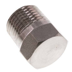 1/2'' NPT Buitendraad RVS Plug met Buitenzeskant 210 Bar